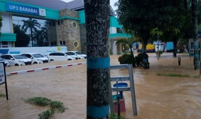 Banjir Parah Setinggi 2 Meter Rendam Sebagian Kota Barabai Kalimantan Selatan