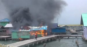 Satu Rumah di Teluk Keriting Tanjungpinang Habis Dilahap Si Jago Merah