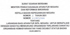 MenPAN-RB dan Kepala BKN Sepakat Larang ASN Terlibat Organisasi Terlarang