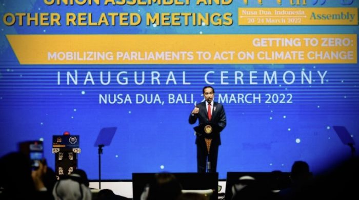 Presiden Buka Sidang ke 144 IPU, Tantangan Dunia Dorong Atasi Perubahan Iklim Teknologi