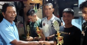 Indra Rivaldi-Saharudin Sabet Juara Ganda Putra Badminton Baloi Kolam Cup 2022