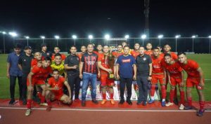 Tim Juara Turnamen Sepakbola Piala Pekerja 2022 di Lapangan Polda Kepri