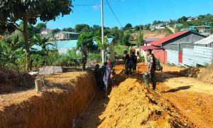 Proses Pembangunan Fisik di Kegiatan TMMD ke-16 Kampung Seraya Sambau Sudah Mulai Berjalan