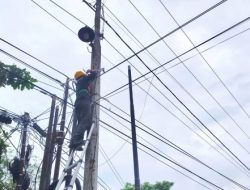 Jaga Layanan Tetap Andal, PLN Icon Plus  Sumbagteng Segel Kabel Ilegal di Marpoyan Damai
