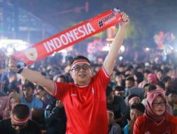 Nobar Timnas Indonesia vs Uzbekistan, Pj Walikota Bakar Semangat Penonton