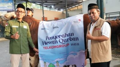 TelkomGroup Distribusikan 202 Sapi dan 342 Kambing dalam Perayaan Idul Adha 1445 H