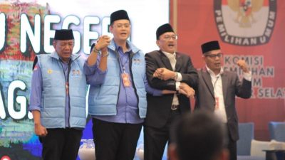 Paslon Bupati Rusma Yul dan Nasta Oktavian Tampil Memukau dalam Debat II Pilkada Pessel 2024