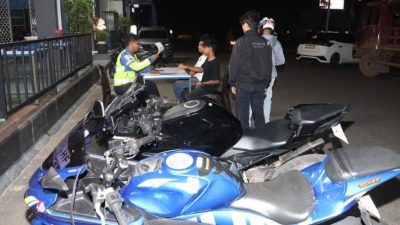 Polresta Barelang Gelar Razia Cipta Kondisi dan Amankan 73 Motor Berknalpot Brong